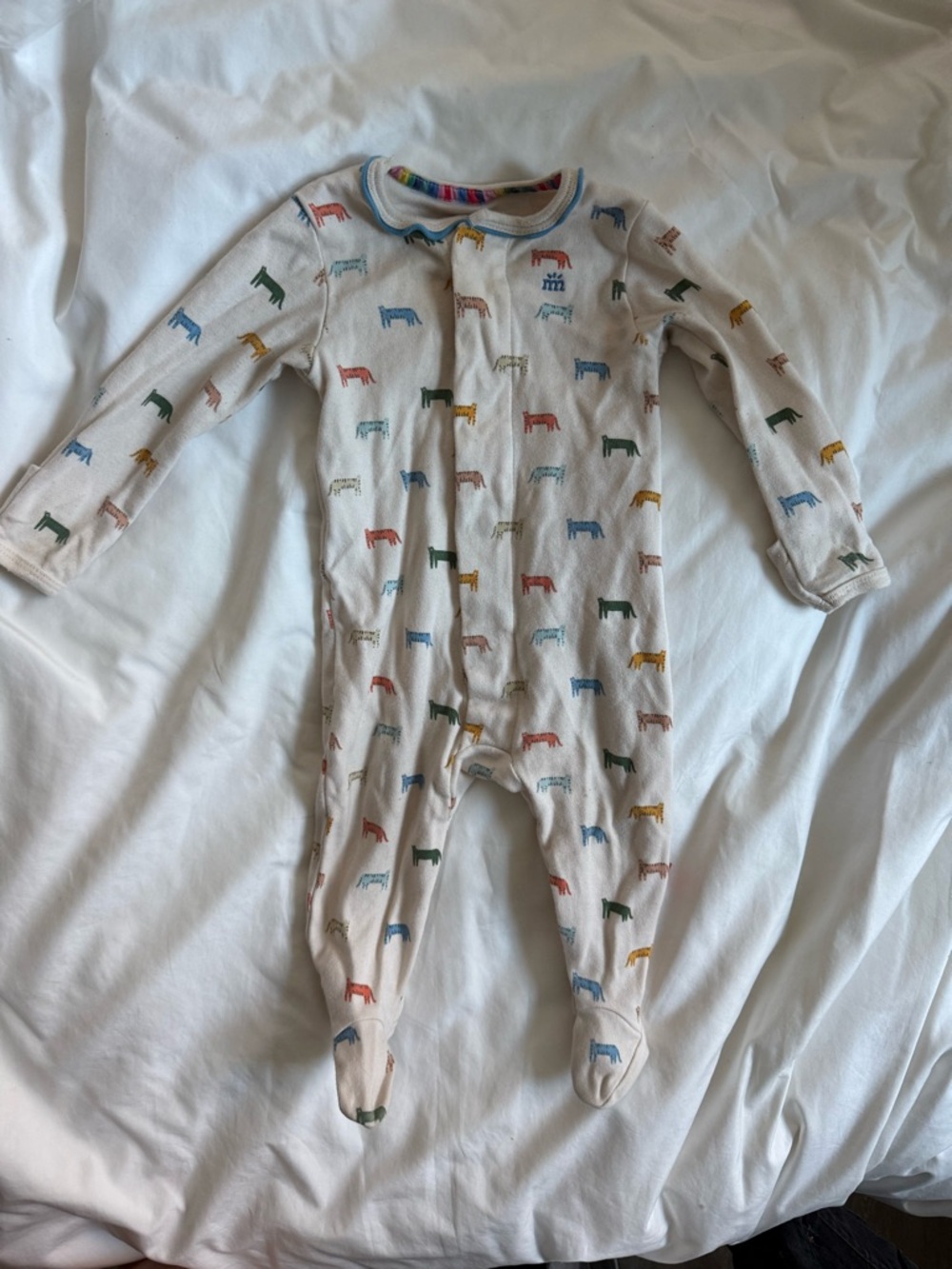 Magnetic Me Footed One-Piece Le Tigre Print (discontinued) 3-6mo